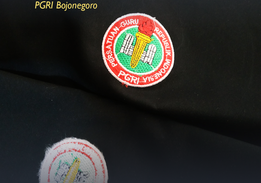 Bordir Logo PGRI Bojonegoro